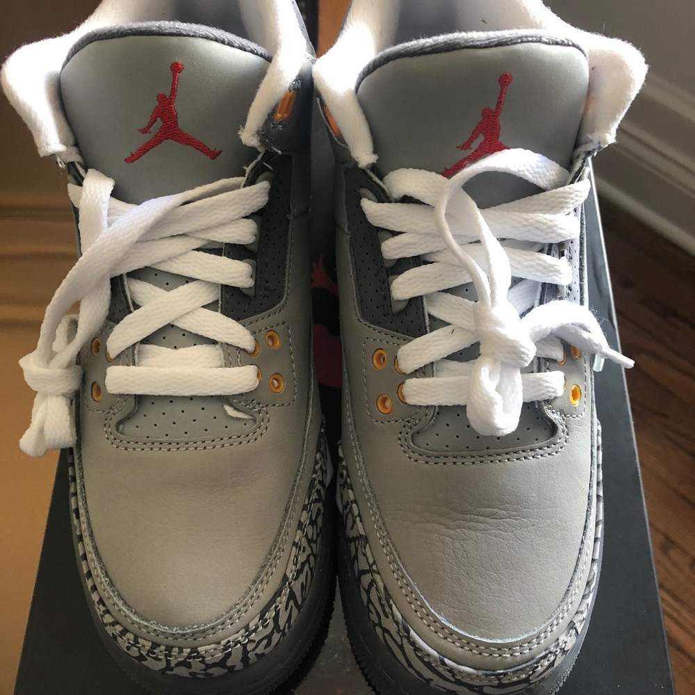 Nike Air Jordan 3 Retro GS “Cool Grey” Silver Sport Red